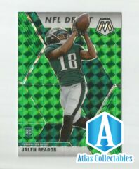 2020 Mosaic Jalen Reagor NFL Debut Green Prizm Philadelphia Eagles Rookie #271